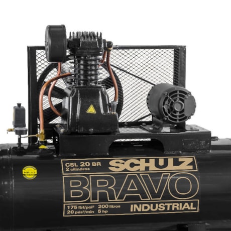 Compressor de Ar 20 Pés 175 PSI 200 Litros 220/380V Trifásico CSL20BR/200 SCHULZ-78a73318-88d6-471c-9697-0483e3df8e70