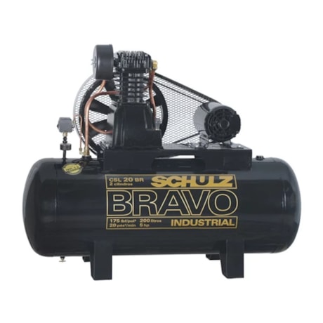 Compressor de Ar 20 Pés 175 PSI 200 Litros 220/380V Trifásico CSL20BR/200 SCHULZ-5afd69b7-be02-481b-ba92-6c8b9cd399c2