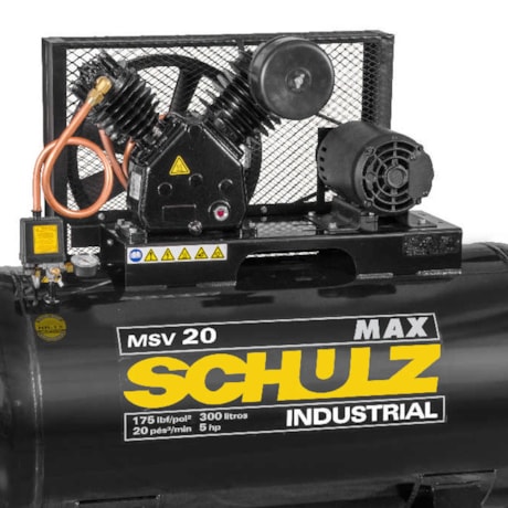 Compressor de Ar 20 Pés 175 Psi 220/380V Trifásico 300 Litros MSV20MAX/300 MTA SCHULZ-0f2a3575-3bf4-44cd-b15d-bafb176d4118
