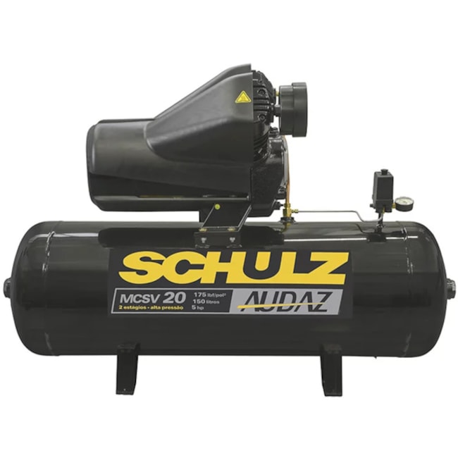 Compressor de Ar 20 Pés 175Lbs 150 Litros 220/380V Trifásico MCSV 20/150 AUDAZ SCHULZ-417d6fbe-35c2-49d4-a390-10be5506c7b9