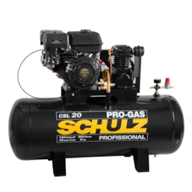 Compressor de Ar 20 Pés 200 LTS 140 LBS Pro-Gas Gasolina 8HP CSL20/200 SCHULZ