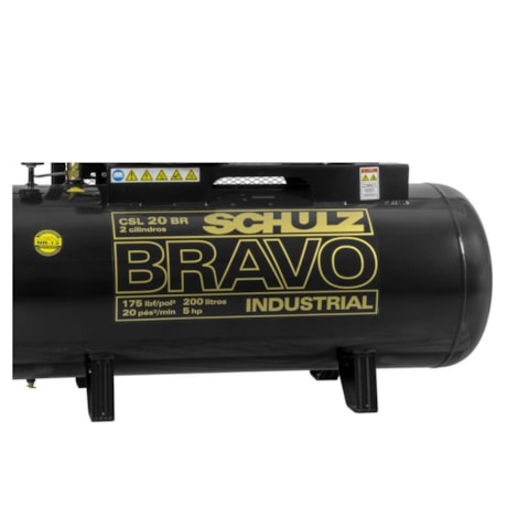Compressor de Ar 20 Pés 200 LTS 140 LBS Progas Gasolina 8HP CSL20/200 SCHULZ-9eebb96e-e883-4cf2-a8a4-43ee7573653a