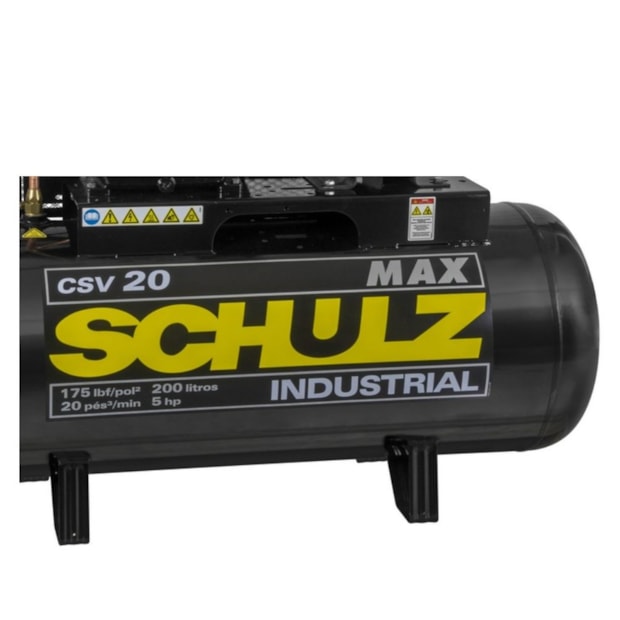 Compressor de Ar 20 Pés 200 LTS 175 LBS Trifásico 220V Max CSV20MAX/200L-e0c0e1c1-8943-4641-a3bb-eef46a0ee819