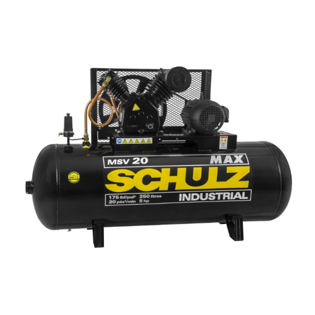 Compressor de Ar 20 Pés 250 Litros Trifásico 220/380/440/760V MSV20MAX/250 SCHULZ-353145d9-0222-4d31-b375-646f99284ecd