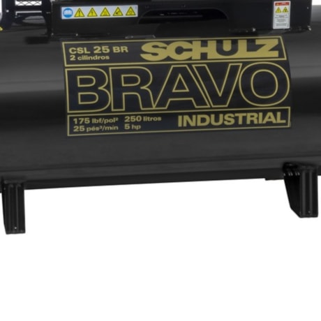 Compressor de Ar 25 Pés 175 Psi 250 Litros Trifásico Bravo Industrial 922.7799-0 CSL25BR/250L SCHULZ-1551df1d-6c9e-43bb-b62a-c7c88875eae0