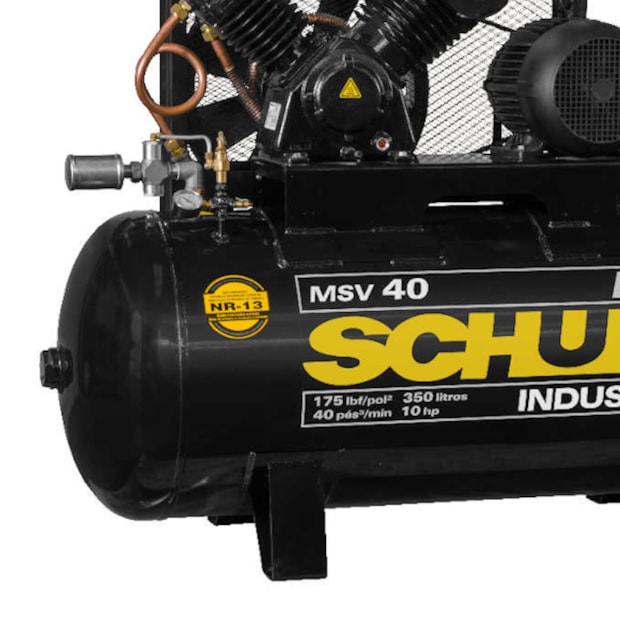 Compressor de Ar 40 Pés 175 Psi 350 litros Trifásico 220/380V MSV40MAX/350I SCHULZ-d1c585ad-c80e-47d2-9547-c6e4a83423ff