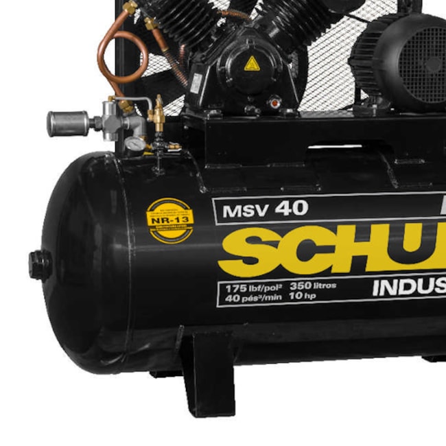 Compressor de Ar 40 Pés 175 Psi 350 litros Trifásico 220/380V MSV40MAX/350I SCHULZ-32ffac56-0edd-4ffc-a13e-7d9be27f2820