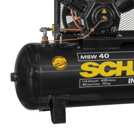 Compressor de Ar 40 Pés 425 Litros 220/380V Trifásico MSW40FORT/425I SCHULZ-da3921f3-6831-4405-8ecb-baa7fa60770d