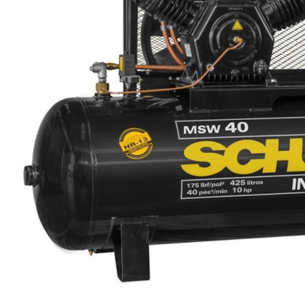 Compressor de Ar 40 Pés 425 Litros 220/380V Trifásico MSW40FORT/425I SCHULZ-5fd8686a-64e2-4df6-99c1-9817f21da272