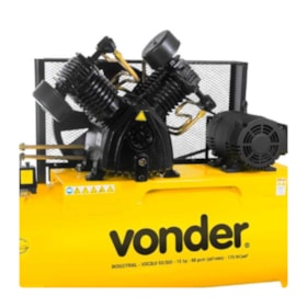Compressor de Ar 60 Pés 310 Litros 175 Libras Trifásico 220/380V 6829760633 VONDER