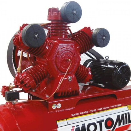 Compressor de Ar 60 Pés 425Lts 175Lbs Trifásico 220/380V MAWV-60/425I MOTOMIL-4231e8b9-3684-4e53-a0bd-108c5686c853