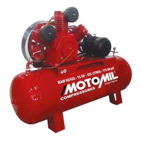 Compressor de Ar 60 Pés 425Lts 175Lbs Trifásico 220/380V MAWV-60/425I MOTOMIL-d8faf426-4839-41b6-8211-2caf92062949