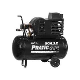 Compressor de Ar 7.4 Pés 125 Psi 50 Litros Monofásico com Rodas CSI7.4/50 SCHULZ