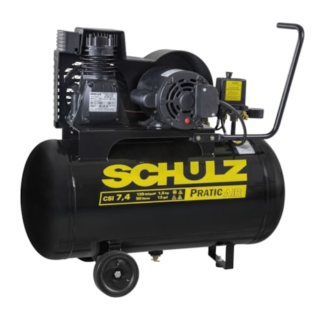 Compressor de Ar 7.4 Pés 125lbs 50 Litros com Rodas Monofásico 110V CSI7.4/50 SCHULZ-a36bbf7d-8ce1-45f9-9f2a-c91db1271b57