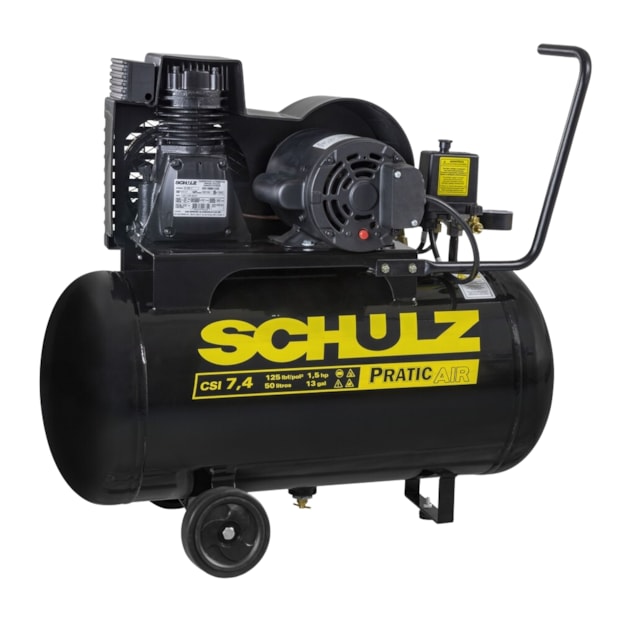 Compressor de Ar 7.4 Pés 125lbs 50 Litros com Rodas Monofásico 110V  CSI7.4/50 SCHULZ-4aa4e0dd-1203-46bf-b508-6d1f9df83a2c