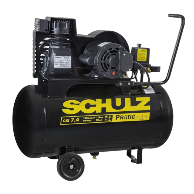Compressor de Ar 7.4 Pés 125lbs 50 Litros com Rodas Monofásico 110V CSI7.4/50 SCHULZ-61f51517-9f45-44c5-9c55-bc6452ea5eca
