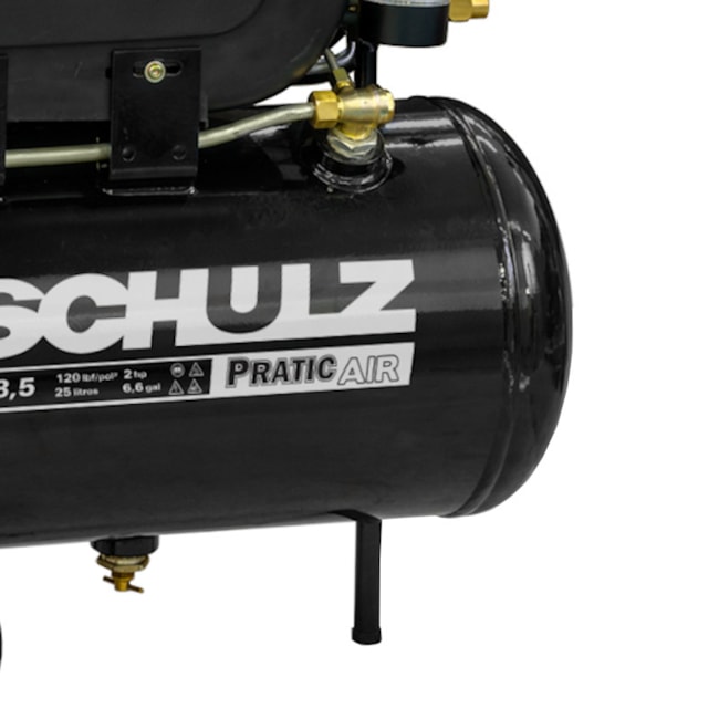 Compressor de Ar 8,5 Pés 25 Litros 2HP Monofásico CSI8.5/25 SCHULZ-91bbc626-f46d-4bc7-8551-03d9d80bb4bb