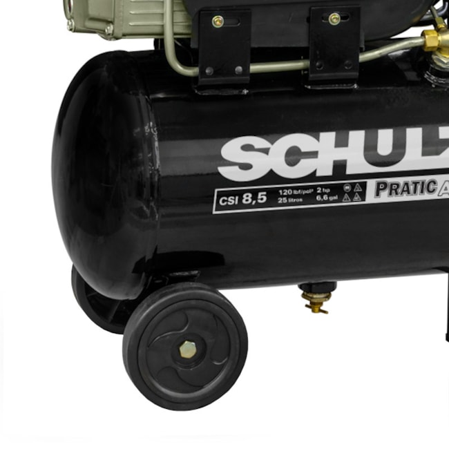 Compressor de Ar 8.5 Pés Monofásico 2HP 25 litros CSI8.5/25 S/KIT SCHULZ-e4d7ccf4-9687-41fb-af03-d9c6fa7dc168