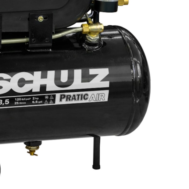 Compressor de Ar 8.5 Pés Monofásico 2HP 25 litros CSI8.5/25 S/KIT SCHULZ-ff46c989-5fb7-4652-ad1d-1809d10aa62b