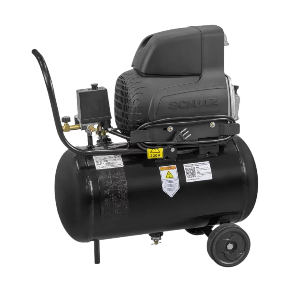 Compressor de Ar 8.6 Pés 120 Lbs 25 Litros Pratiko Monofásico CSI