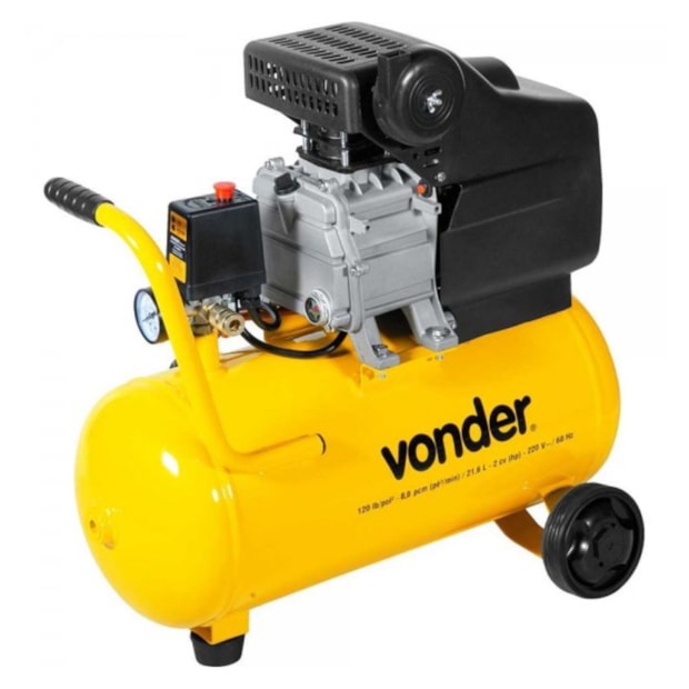 Compressor de Ar 8 Pés 21.6 Litros 120LBF MCV 216 VONDER-5bad6964-8027-46ca-ac4b-0540dfd74f12