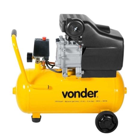 Compressor de Ar 8 Pés 21.6 Litros 120LBF MCV 216 VONDER-4d3606e8-d124-436a-8b3c-5bab711d26a4
