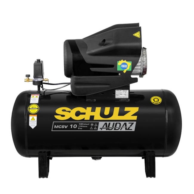 Compressor de Ar Audaz 10 Pés 110 Litros 140LBS Monofásico MCSV10/110 AUDAZ SCHULZ-542b3b9a-d8a2-4d34-969c-bc4e48a0ec87