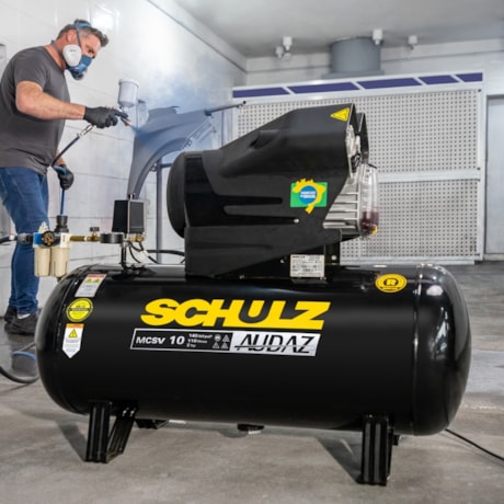 Compressor de Ar Audaz 10 Pés 110 Litros 140LBS Monofásico MCSV10/110 AUDAZ SCHULZ-3569f859-f801-4fac-ae34-cb49a5d867e3