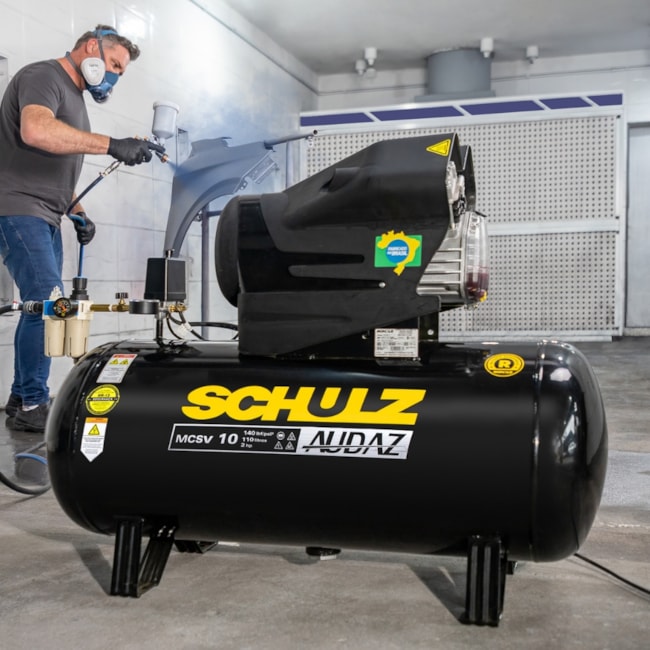 Compressor de Ar Audaz 10 Pés 110 Litros 140LBS Monofásico MCSV10/110 AUDAZ SCHULZ-b4a30669-1321-49f4-9f25-2d166e5a72c5