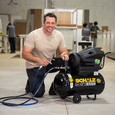 Compressor de Ar AUDAZ 10 Pés 50 Litros 140LBS Monofásico MCSV10/50 AUDAZ SCHULZ-33329280-49e7-4175-86f8-40208d7f212c
