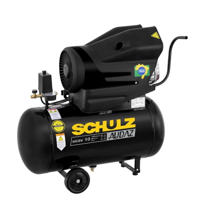Compressor de Ar AUDAZ 10 Pés 50 Litros 140LBS Monofásico MCSV10/50 AUDAZ SCHULZ-1eb9f4c8-1224-4fa9-b60c-5283c650ce77