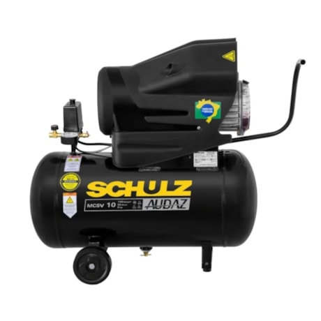 Compressor de Ar AUDAZ 10 Pés 50 Litros 140LBS Monofásico MCSV10/50 + Óleo Lubrificante 1 litro MS LUB SCHULZ-92b859b1-098d-4af6-a01f-ac4abacc37f6