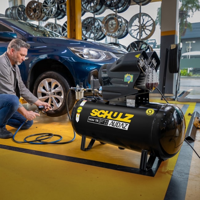 Compressor de AR Audaz 15 Pés 110 Litros 140LBS Monofásico MCSV15/110 AUDAZ SCHULZ-3bc5460e-bc32-4a54-836e-6c28b0e49aca