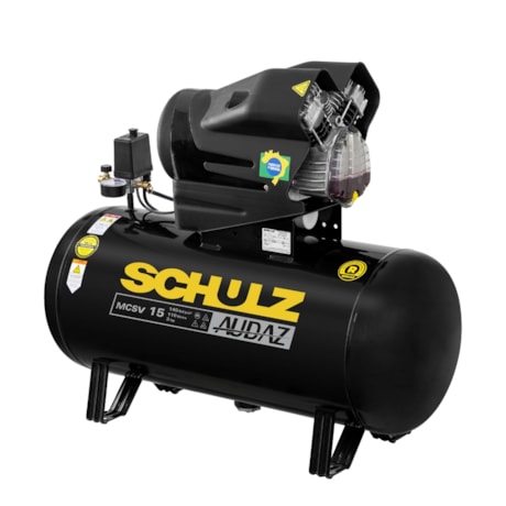 Compressor de AR Audaz 15 Pés 110 Litros 140LBS Monofásico MCSV15/110 AUDAZ SCHULZ-25ad4f39-0a63-4c7e-9395-004ae11b08a2