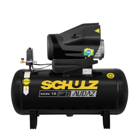 Compressor de AR Audaz 15 Pés 110 Litros 140LBS Monofásico MCSV15/110 AUDAZ SCHULZ-e0a5447b-f970-4226-91d1-8024f31a6aba
