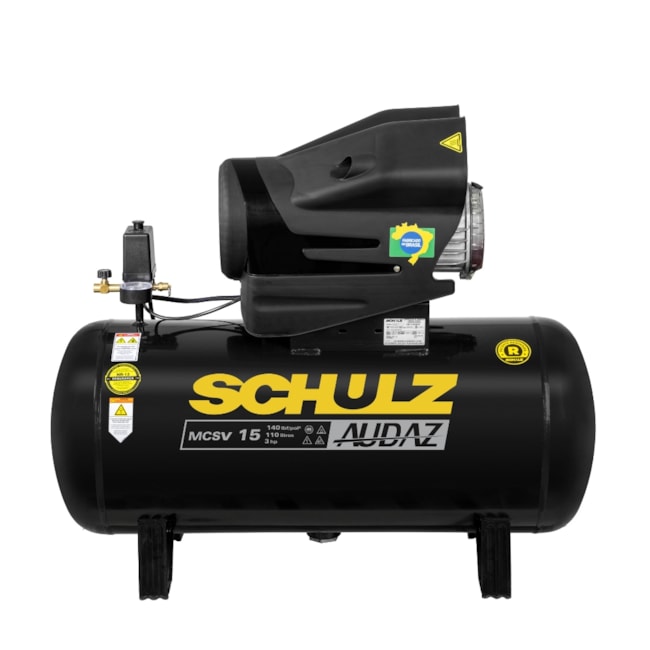 Compressor de AR Audaz 15 Pés 110 Litros 140LBS Monofásico MCSV15/110 AUDAZ SCHULZ-3b3c6fbb-9920-46fe-91d4-b937eb183de4