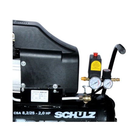 Compressor de Ar Baixa Pressão 8,2 pés 25 Litros Monofásico CSA8,2/25 110V PRATIC AIR 91503730 SCHULZ-25015cc4-235d-43de-b3c6-6da2f8ad10b1