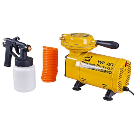 Compressor de Ar Direto 1/4HP 110/220V com Kit WP JET PRESS G3 PRESSURE-5392812d-6481-422c-9b4d-c4b27d2761ec