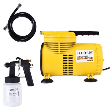 Compressor de Ar Direto 1/4HP Mega Jet com Acessórios 110/220V MJA-70 FERRARI-a76e5f53-4532-471d-a819-443d127474e7