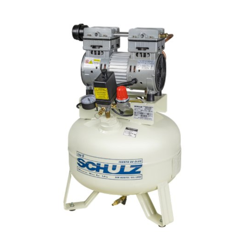 Compressor de Ar Odontológico 5 Pés 30 Litros 120Lbs Monofásico CSD5/30 ...