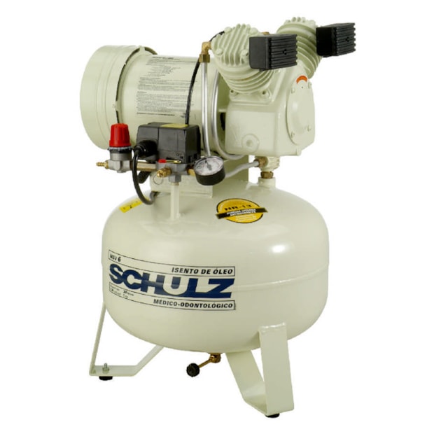 Compressor de Ar Odontológico 6 Pés 30 Litros sem Óleo 220V Monofásico MSV6/30 SCHULZ-1a53d3d3-99c1-46d7-a7ca-6aa01e4f1e3c