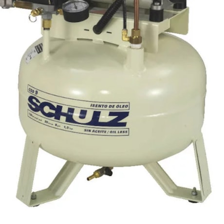 Compressor de Ar Odontológico 9 Pés 30 Litros sem Óleo 220V CSD9/30 SCHULZ-513adb9c-e949-46ca-8e00-5ff74e80fa89