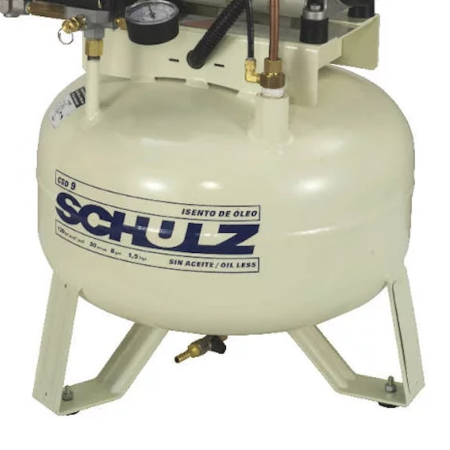Compressor de Ar Odontológico 9 Pés 30 Litros sem Óleo 220V CSD9/30 SCHULZ-bee97da8-b373-4889-937d-778f55478eb7