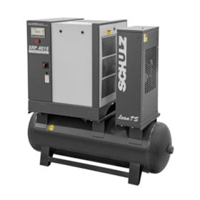 Compressor de Ar Parafuso 15HP 9 Bar 260 Litros 220V com Secador Integrado SRP4015E TS SCHULZ
