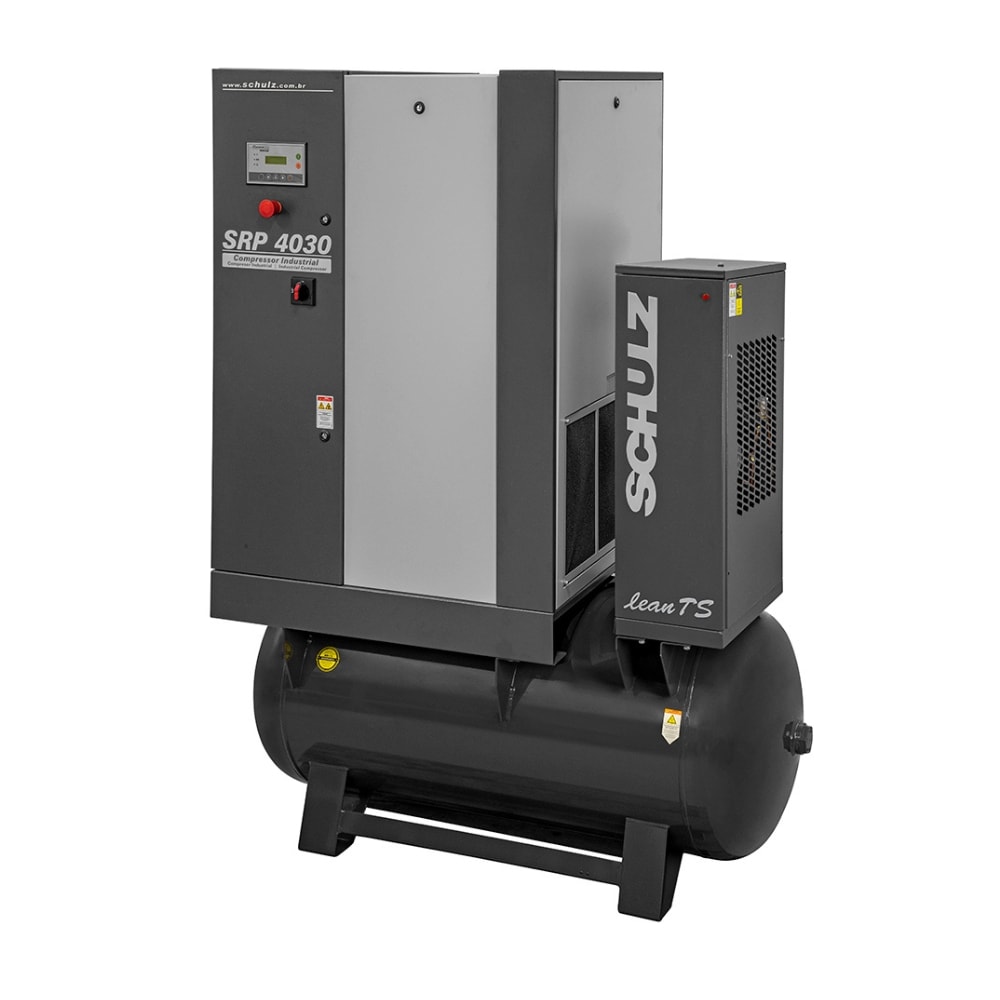 Compressor de Ar Parafuso 20HP 9 Bar 350 Litros 220V com Secador