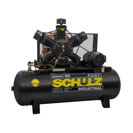 Compressor de Ar Pistão 60 Pés 175 lbs 425 Litros 220/380/440/760V Trifásico MSWV60FORT/425I MTA SCHULZ-474692e1-c96e-4976-91dd-32b58315c570