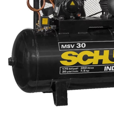 Compressor de Ar Pistão 7,5HP 220/380V Trifáscio MSV 30 MAX/350 SCHULZ-e7100a7f-4d88-4a82-8daa-d1dfa054cdc5