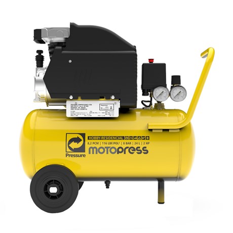 Compressor de Ar Pistão 8,2 pés 24 Litros Monofásico WP8225 PRESSURE