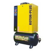Compressor Parafuso 10HP 36 Pés 9Bar 100 Litros 220V ROTOR PLUS METALPLAN Compressor Parafuso 10HP 36 Pés 9Bar 100 Litros 220V ROTOR PLUS METALPLAN
