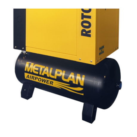 Compressor Parafuso 10HP 36 Pés 9Bar 100 Litros 220V Trifásico ROTOR PLUS METALPLAN-a2c8711a-664f-4040-97ca-74ebbd540ca3